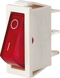 Выключатель клавишный OBI 540175 1 клавиша красный