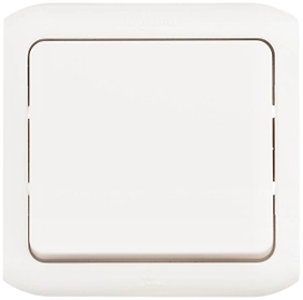 Выключатель Legrand Quteo одноклавишный IP 44 белый