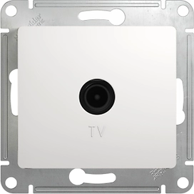 Розетка Schneider Electric GLOSSA TV 1 белый