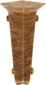 Внутренний угол напольного плинтуса WINART TERA антрацит 72 мм 2 шт