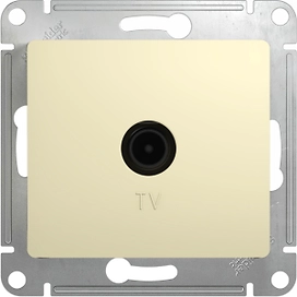 Розетка Schneider Electric GLOSSA TV 1 бежевый