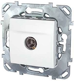 Розетка Schneider Electric Unica TV 1 белый