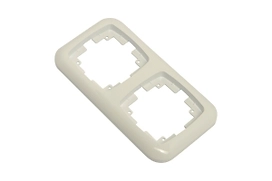 Рамка OBI Medea 2 поста белая