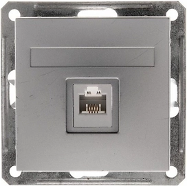 Розетка Schneider Electric W59 матовый хром