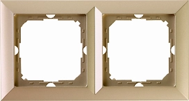 Рамка OBI Julietta 2 поста бежевая