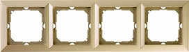 Рамка OBI Julietta 4 поста бежевая
