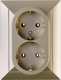 Розетка OBI Julietta 2 поста атлас