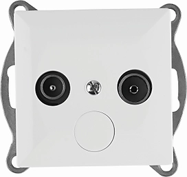 Розетка антенная OBI Julietta белая