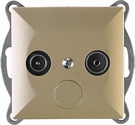 Розетка антенная OBI Julietta бежевая