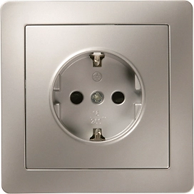 Розетка OBI MARIBO 311617 серебро