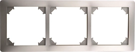 Рамка OBI MARIBO 3 поста серебро