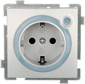 Розетка OBI MARIBO серебро