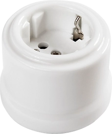 Розетка BIRONI В1-101-01 белая