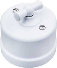 Выключатель  BIRONI B1-201-01 1 клавиша белый