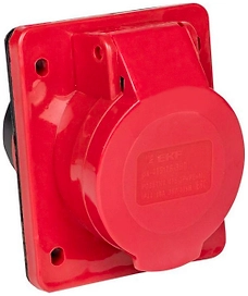 Розетка EKF PROxima PS-415-16-380 красная