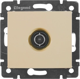 Розетка Legrand Valena TV бежевый