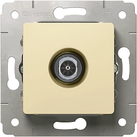 Розетка Legrand Cariva TV звезда бежевый