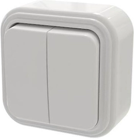 Выключатель Duwi Palazzo 2 клавиши бежевый