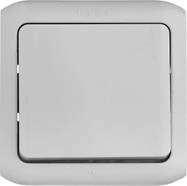 Переключатель LEGRAND Quteo 1 клавиша серый