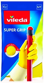 Перчатки хозяйственные Vileda Super Grip S 