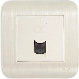 Розетка LUXAR Deco RJ-45 белая