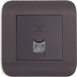 Розетка LUXAR Deco RJ-45 венге