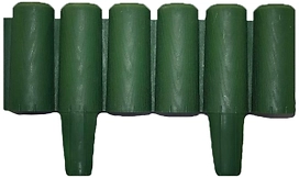 Бордюр для клумб 6 колышков 240 см темно-зеленый