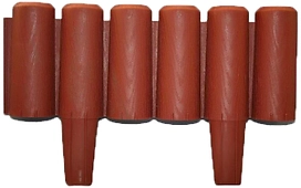 Бордюр для клумб 6 колышков 240 см терракотовый