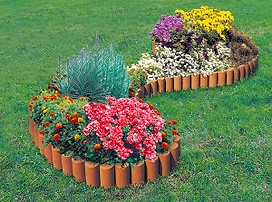 Забор для клумб МастерСад Садовый конструктор 300 см терракот 15см/3м