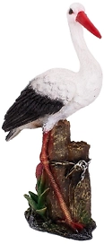 Садовая фигура Аист в камышах 37 см