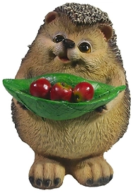 Садовая фигура RemecoClub Ежик с листочком 15 см