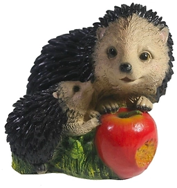 Садовая фигура RemecoClub Ежик с яблоками 18 см