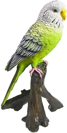Садовая фигура Зеленый попугай 16,5 см
