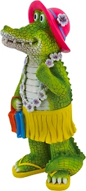 Фигура садовая Crocodile with bag 38x16x16 см