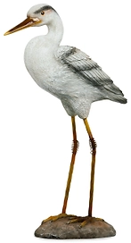 Фигура садовая цапля белая