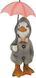 Садовая фигура Утка с зонтом 18 см
