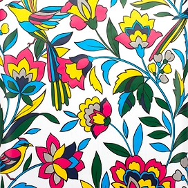 Самоклеющаяся пленка витражная Deluxe Н9034-0 цветы 0,45x2 м