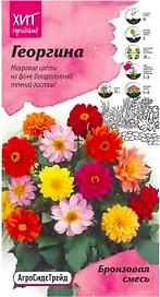 Семена Георгины АгроСидсТрейд Бронзовая смесь 1 г