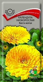 Семена Календулы низкорослой ПОИСК Фиеста желтая 0,3 г