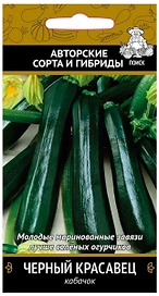 Семена Кабачка ПОИСК Авторские сорта и гибриды Черный красавец 12 шт
