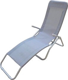 Шезлонг складной Tanguro серый