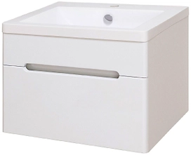 Тумба навесная под раковину Runo ПАРМА 60 белый