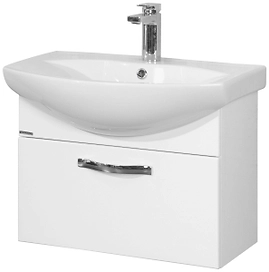 Тумба навесная под раковину AQUATON АРИЯ 65 белая