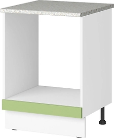 Шкаф напольный под духовку МАЛАХИТ 85,2x60 см белый