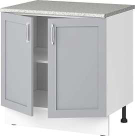 Шкаф напольный Сапфир 85,2х80 см ДСП голубой