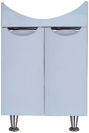 Тумба напольная под раковину АСБ-Мебель Мессина 72х46,1 см МДФ белая