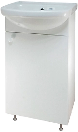 Тумба напольная под раковину Браво 85х48 см МДФ белая