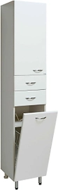 Шкаф пенал напольный универсальный левый Runo 183х36,5 см белый