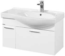 Тумба навесная под раковину AQUATON Инди 80 43,6х79,5 см МДФ белый