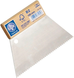 Шпатель зубчатый LUX-TOOLS Classic 180 мм В2